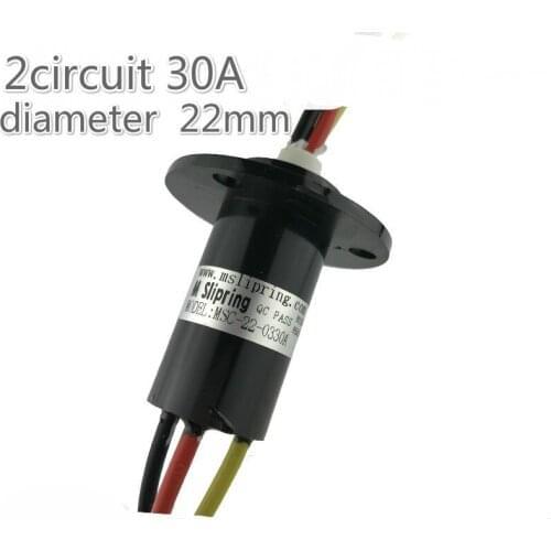 High Current 2-6 Route 30a Conductive Sliding Ring Rotary Table Brush Collector Ring Wind Power Generation Connector