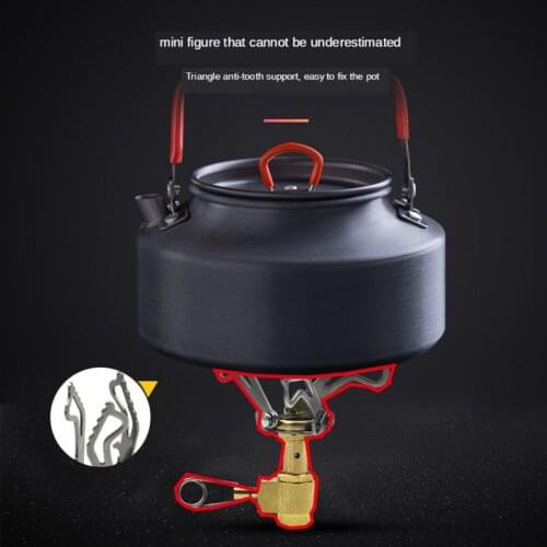 Outdoor Gas Stove Camping Gas Burner Portable Mini Titanium Stove Survival Furnace Pocket Picnic Gas Cooker Brs-3000T