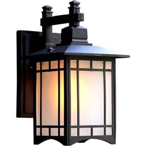 Retro Outdoor Lighting Wall Lamps Porch Lights Japanese Lantern Waterproof Corridor Garden Wall Light Outdoor Luminaire