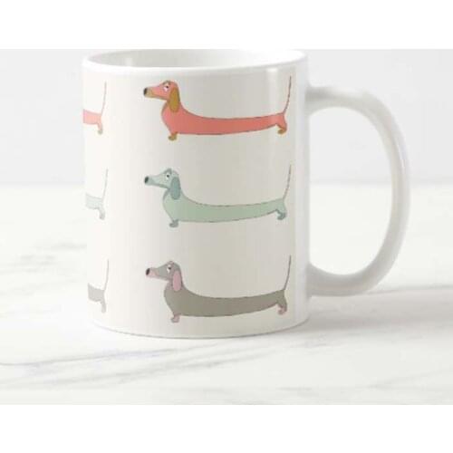 Funny Dachshund Dog Mug - Ceramic Funny Coffee Mug - Perfect Dog Lover Gift - Cute Novelty Coffee Mug Present - Great Birthday o