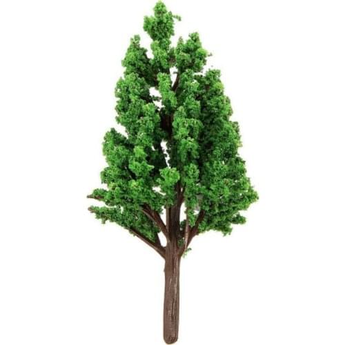 20pcs 4cm6cm 8cm 10cm 12cm 14cm Plastic Scale Model Trees Train Railway Architecture Scenery HO N OO