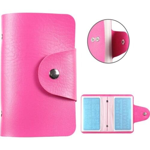 20slots Rose Red Rectangular Nail Art Stamping Plate Case Holder Stamp Template Concise Organizer Album Storage Collections