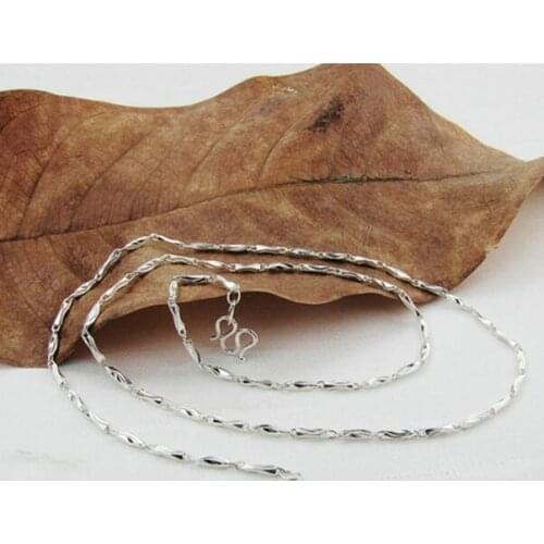 2015 1111 Women Necklace Chain 925 Sterling Silver boxes Chain 16,18 Inches Colares Feminino Fashion Jewelry Gift Collares Mujer