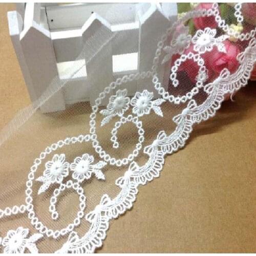 2020 Special Offer Limited Nigerian Lace Fabrics Yackalasi 19 Yds Cotton Embroidery Lace Fabric Vintage Net Embroidered 9cm