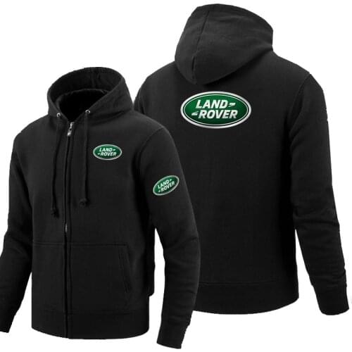 2021 Land Rover Hoodies Print Jackets Car Logo Men Harajuku Sweatshirts Mans Hip Hop Customize High Street Zipper Coats Tops