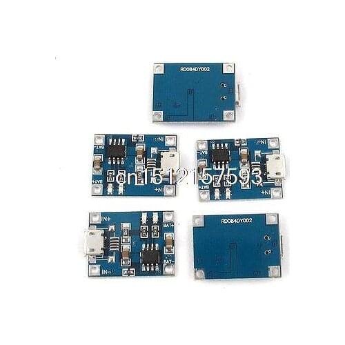 25 Pcs 5V Micro USB 1A 18650 Lithium Battery Charging Board Charger Module TP405