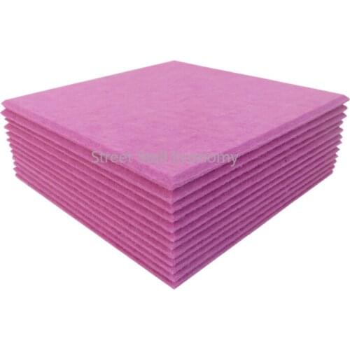 4/8/12Pcs 300x300x9mm Studio Acoustic Panels Soundproofing Board Wedges Polyester Soundproof Absorption Treatment Sound Proofing