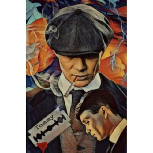 Diamond Painting Full Square/Round Drill Daimond Painting"Peaky Blinders"Mosaic Rhinestone Embroidery Home Decor GJ7578