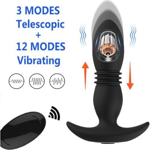 360 Degree Rotating Anal Plug Vibrator Silicone Male Prostate Massager Butt Plug Anus Vibrating Sex Toy For Men G-Spot Stimulate