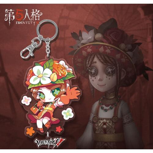 Anime Identity V Cosplay Key Holder/keychain Pendant For Gardener Mechanic Doctor Priestess Perfumer Emily Dyer Emma Woods Gift