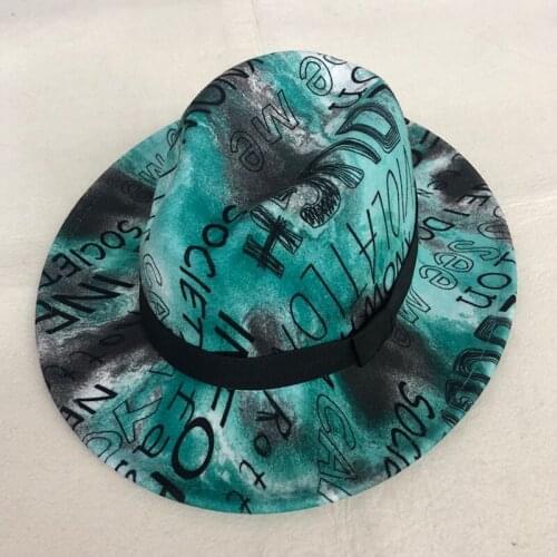 Brand ZJBECHAHMU Winter Autumn Imitation Woolen Women Men Ladies Fedoras Top Jazz Hat European American Round Caps Bowler Hats