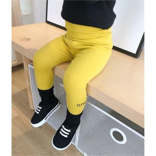 Infant Baby Boys Cotton Bottom Clothes Autumn Winter Toddler Kids High Waist Belly Protect Pants for Girls Leggings Outerwear