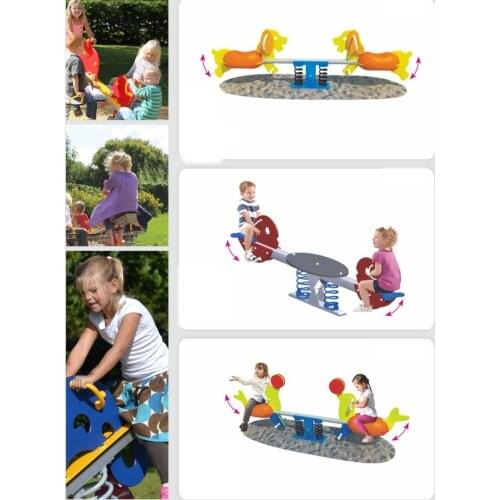 Kiddie seesaw spring rider park equipment YLW-SR20191131