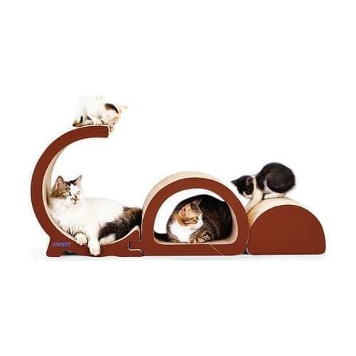 Cat supplies all cat scratch board claw corrugated paper wear climbing board cat house Assembly detachable