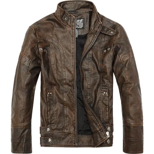 Mens Leather Jackets Men Jacket High Quality Classic Motorcycle Bike