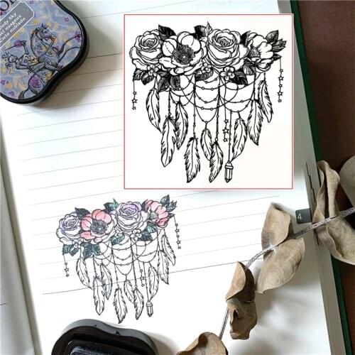NEW 2021 Flower Campanula Transparent Clear Silicone Stamps For DIY Scrapbooking/Bullet Journal Craft Supplies Stamp Card Making