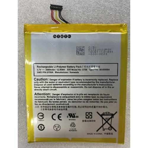 HST New Battery 3500mAh ST08 Battery For ST085A ST08 58-000084 Tablet Batteries