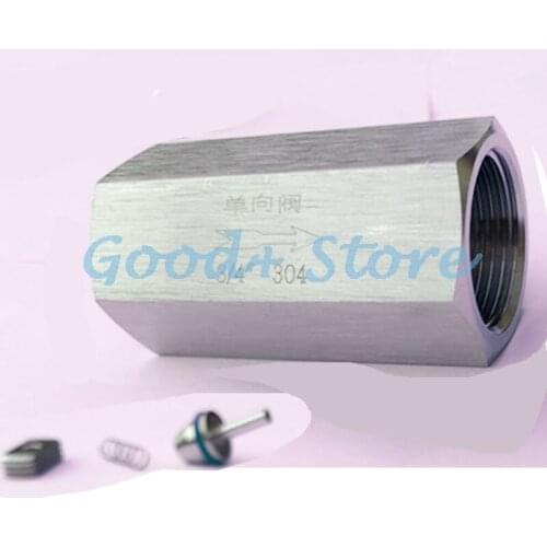 SUS304 Stainless Steel One-way Check Valve Soft Seal High Temperature Check Vavle Female Thread 1/8" 1/4" 3/8" 1/2" 3/4" 1"