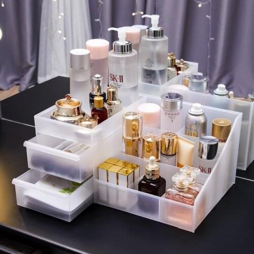 Large Capacity Makeup Organizer Cosmetic Storage Box Drawer Dressing Table Organizer Makeup Box Cosmetic Organizer WY72802