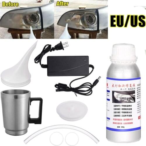 Polished Headlight Kit 800G Liquid Polymer Headlights Polish Headlight Polisher Polishing Kit Car Headlights Chemical Polish