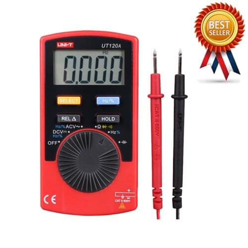 UNI-T UT120A Handheld Digital Multimeter 4000 Count Display Auto Range Continuity Buzzer Voltage Meters Testers