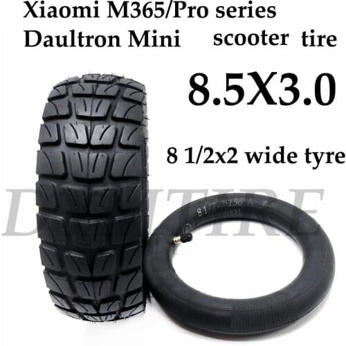 8 1/2x3.0 Tire for Xiaomi M365/Pro Series Daultron Mini Electric Scooter Front and Rear Wheel 8 1/2x2 Upgrade Widen Tyre Parts