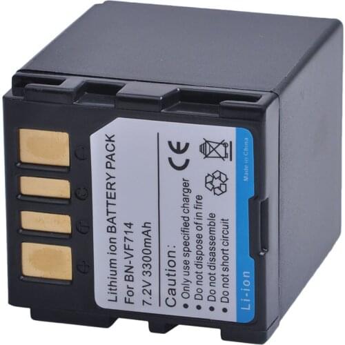 Tectra 2pcs BN-VF714 BNVF714 BN VF714 Battery for JVC GR-D239 GR-D240 GR-D244US GR-D245 GR-D246 GR-D247 GR-D250 GR-X5 Battery