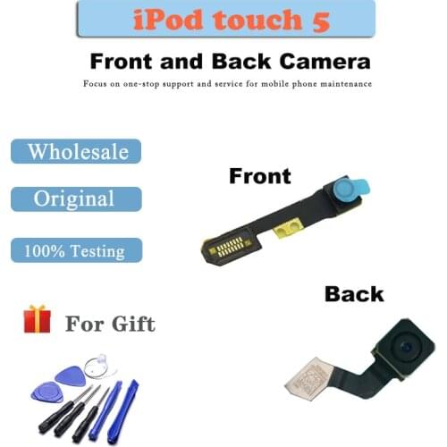 1pcs For ipod touch 5 front Back Camera Rear Main Lens Repair Flex Cable Replacement Parts small big camera