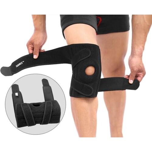 1Pcs Outdoor Sport Fitness Knee Support Braces Elastic Nylon Sport Compression Knee Pad Sleeve for Basketball Volleyball