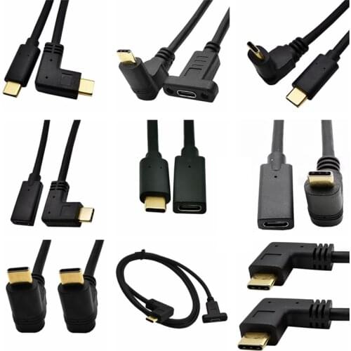10Gbps Gold plated USB type-C Extension Cable Male to Female USB C Extender Cord USB 3.1 Type C Fast 5A PD Cable GEN2 Charging