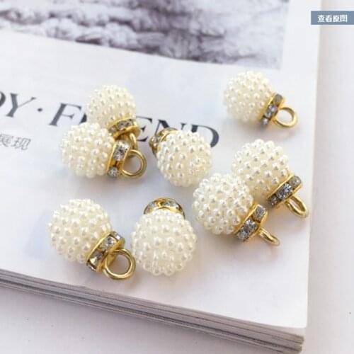 10Pcs 12mm Handmade Sewing Buttons Pearl Buttons for Clothing Sewing Accessories Women Clothes Scrapbooking DIY Material