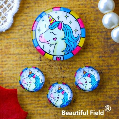 12mm 25mm 14mm 16mm 18mm 20mm Photo Glass Cabochons Round Cameo Set Handmade Settings 30mm Unicorn BH1166245