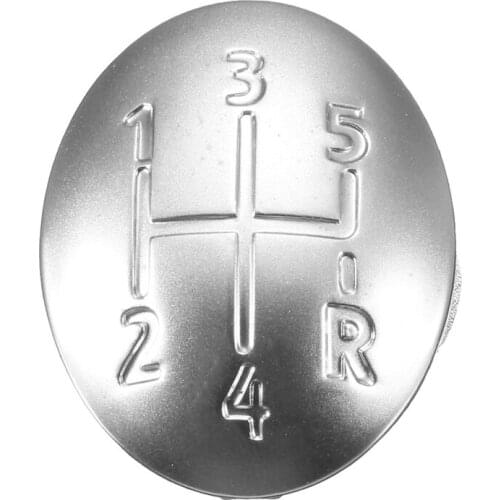 5 Speed Gear Shift Knob Cap Cover For Renault Clio Megane Scenic Twingo Chrome Plastic Auto Car Styling Auto Accessories
