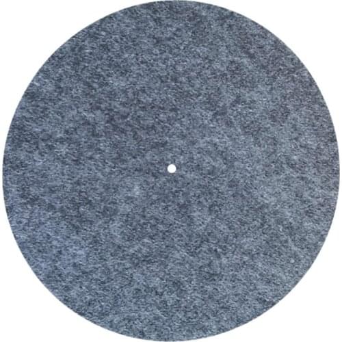 3MM Thick Anti-Static Felt Platter Turntable Mat Anti-Vibration Slipmat Audiophile For LP Vinyl Record Players-Grey Color