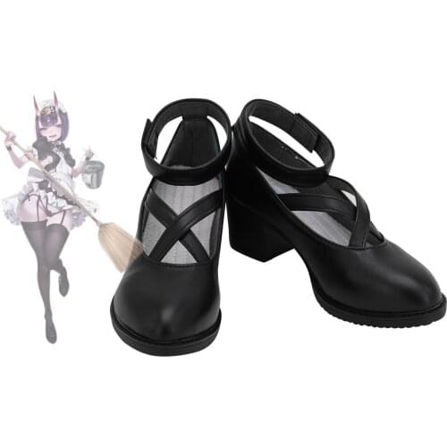 Fate Grand Order FGO Shuten Doji Cosplay Shoes Black Sandals Custom Made