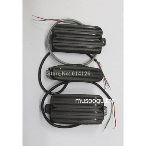 Hot Rail Dual Blade Humbucker Guitar Pickup Set neck and middle W/ bridge