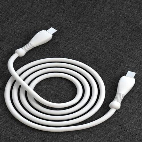 1m Dual Type-C Charging Cable C To C 3A Fast Charging Data Cable Bold Fat Head Data Cable For Xiaomi for Huawei For Samsung