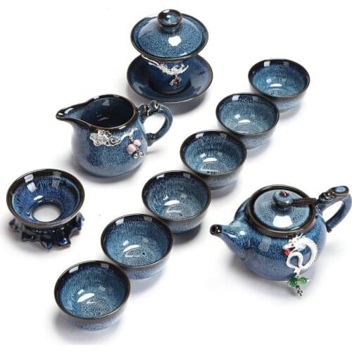 Aksesuarlari China Teaset Organizer Dekoration Garden Kung Fu Vintage Teapot Home Decoration Accessories Teaware Chinese Tea Set