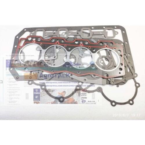 Set of gaskets kit including the cylinder head gasket for Laidong KAMA series 4TE40 engine, part number