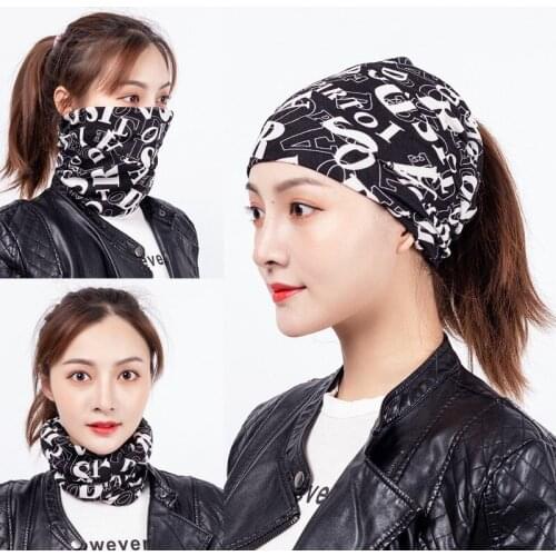 Letter Printing Multifunction Women Beanie Hat Autumn Fashion New Keep Warm Personality Winter Hats Adult Cap