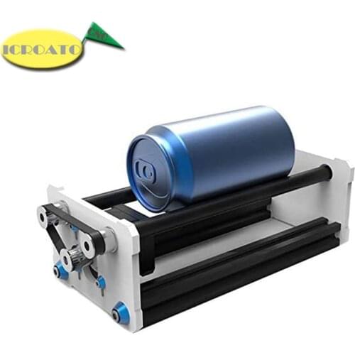 Laser Master 2, Laser Engraver Y-axis Rotary Roller Engraving Module for Engraving Cylindrical Objects Cans - Black