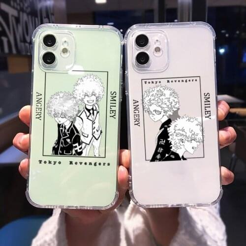 Smiley Tokyo Avengers revengers anime Phone Case For iphone 13 12 11 8 7 plus mini x xs xr pro max Transparent soft