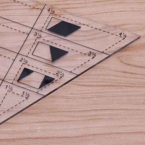 2021 New Shape Measure Trapezoid Quilts Plastic Ruler DIY Patchwork Sewing Tools