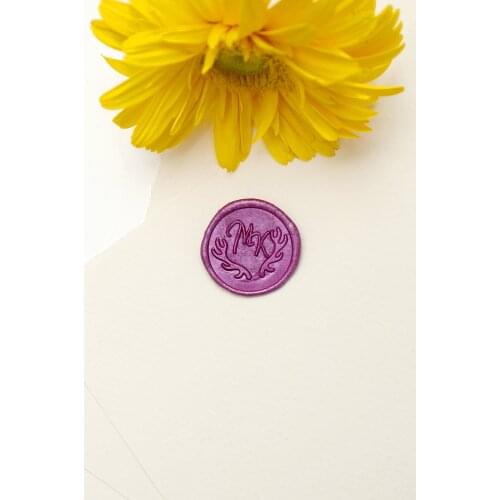 NEW! Custom Initials with antlers wax seal stamp/Custom monogram wedding seals/wedding invitation seal/custom wedding stamp