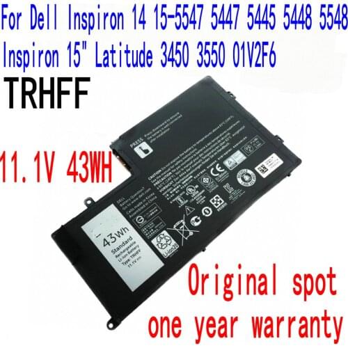 100% New High Quality 43WH/3800mAh DELL TRHFF Battery For DELL Inspiron 15-5000 5543 5545 5547 5557 5548 1V2F6 P39F P49G Laptop