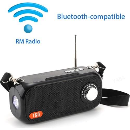 Portable Bluetooth Speaker Wireless Bass Column FM Radio Outdoor USB Speakers Support AUX TF Subwoofer Loudspeaker