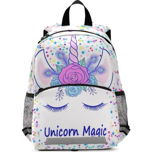 Unicorn Children Backpacks Comfortable Kids Toddler Anti-Lost Dino Kindergarten Preschool Bag 3-8 Years Schoolbag For Boy Girls