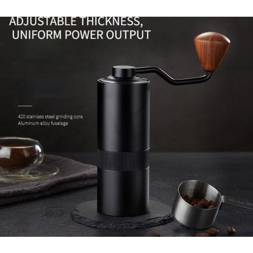 Hand-rolled Bean Machine Hand Coffee Small Mini Portable Grinder Stainless Steel Coffee Grinder Thickness Can Be Adjusted