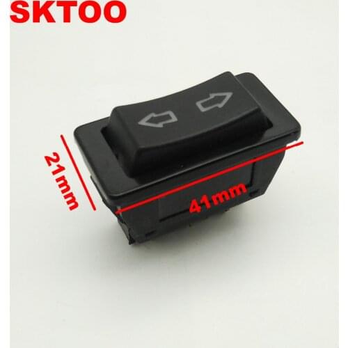 SKTOO Universal car electric Universal Power Window Lift Switch Button DC Black 12V 20A 5 Pins For Peugeot(PG103) switch button