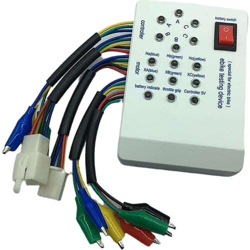 E-Bike Scooter Brushless Motor Controller Tester, for Teste Motor Coil, Electric Vehicle Detector for Motor Controller